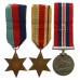 WW2 HMS Calcutta Casualty Medal Group of Three - Sto.1. F.P.G. French, Royal Navy - K.I.A. 1/6/41
