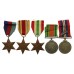 WW2 Malta Mentioned in Despatches Medal Group of Five with Original Documents - Anti-Aircraft Gunner Bernard McHugh, Royal Artillery