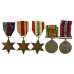WW2 Malta Mentioned in Despatches Medal Group of Five with Original Documents - Anti-Aircraft Gunner Bernard McHugh, Royal Artillery