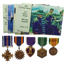 USA Vietnam War Medal Group of Five to SP4 Peter R Perez, D Troop of the 3rd Squadron, 4th Cavalry, 25th Infantry Division