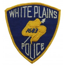 United States White Plains Police Cloth Patch Badge