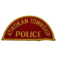 Canadian Atikokan Township Police Cloth Patch Badge