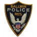 United States Ballwin Police Reserve Cloth Patch Badge