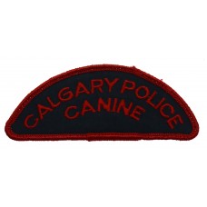 Canadian Calgary Police Canine Cloth Patch Badge