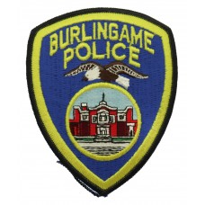 United States Burlingame Police Cloth Patch Badge