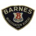 United States Barnes Investigation Bureau Ltd Cloth Patch Badge