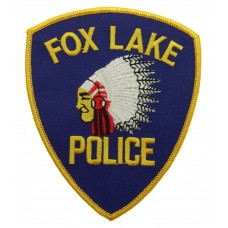 United States Fox Lake Police Cloth Patch Badge