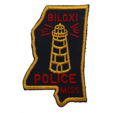 United States Biloxi Police Miss. Cloth Patch Badge