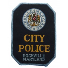 United States Rockville Maryland City Police Cloth Patch Badge