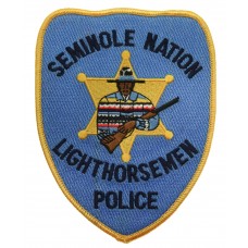 United States Seminole Nation Lighthorsemen Police Cloth Patch Badge