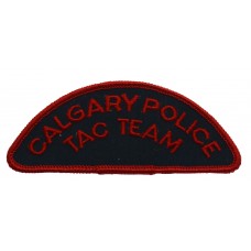 Canadian Calgary Police Tac Team Cloth Patch Badge