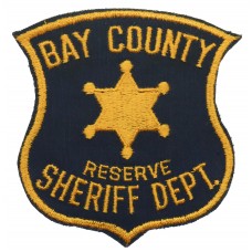 United States Bay County Reserve Sheriff Dept. Cloth Patch Badge