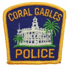 United States Coral Gables Police Cloth Patch Badge