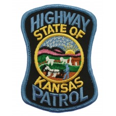 United States State of Kansas Highway Patrol Cloth Patch Badge