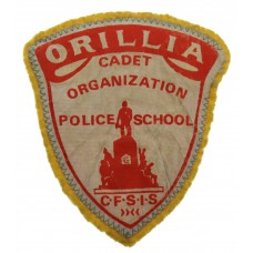 Canadian Orillia Cadet Organization Police School Cloth C.F.S.I.S Patch Badge