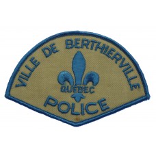 Canadian Ville de Berthierville Quebec Police Cloth Patch Badge
