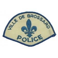 Canadian Ville De Brossard Quebec Police Cloth Patch Badge