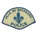 Canadian Ville De Brossard Quebec Police Cloth Patch Badge