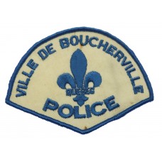 Canadian Ville De Boucherville Quebec Police Cloth Patch Badge