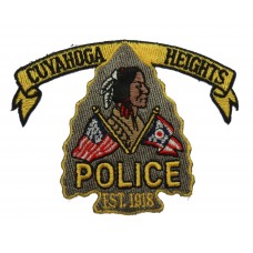 United States Cuyahoga Heights Police Cloth Patch Badge