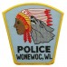 United States Wonewoc WI. Police Cloth Patch Badge