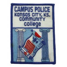 United States Campus Police Kansas City Community College Cloth Patch Badge