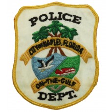 United States City of Naples Florida Police Dept. Cloth Patch Badge