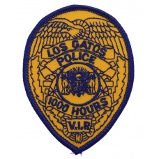 United States Los Gatos Police Cloth Patch Badge