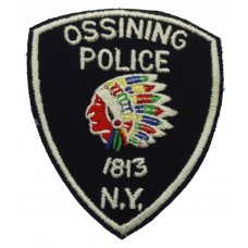 United States Ossining Police N.Y. Cloth Patch Badge