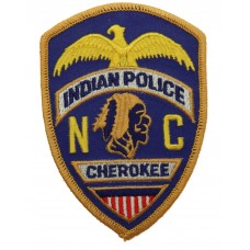 United States Cherokee Indian Police N. C. Cloth Patch Badge