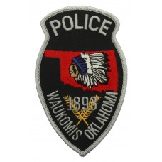United States Waukomis Oklahoma Police Cloth Patch Badge