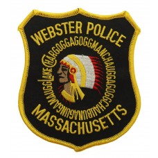 United States Webster Police Massachusetts Cloth Patch Badge