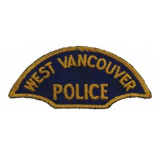Canadian West Vancouver Police Cloth Patch Badge
