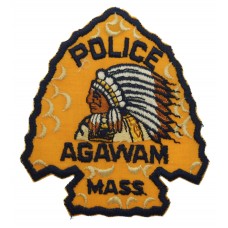 United States Agawam Mass. Police Cloth Patch Badge