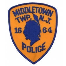 United States Middletown TWP. N.J. Police Cloth Patch Badge