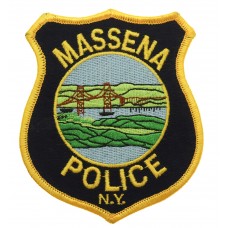 United States Massena Police N.Y. Cloth Patch Badge