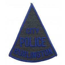 United States Burlington City Police Cloth Patch Badge