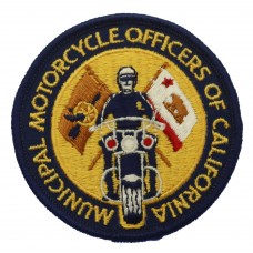 United States Municipal Motorcycle Officers of California Cloth Patch Badge