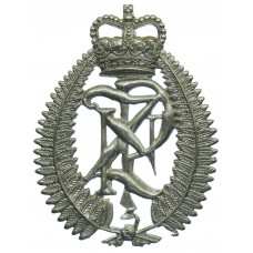 New Zealand Police Chrome Helmet Plate - Queen's Crown