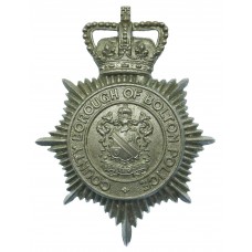 County Borough of Bolton Police Helmet Plate - Queen's Crown