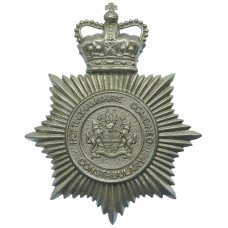 Nottinghamshire Combined Constabulary Helmet Plate - Queen's Crow