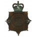Manchester & Salford Police Night Helmet Plate - Queen's Crown