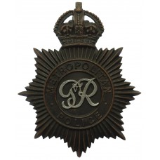 George VI Metropolitan Police Night Helmet Plate