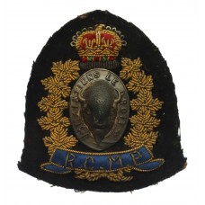 Royal Canadian Mounted Police (R.C.M.P.) Officer's Bullion Cap Badge