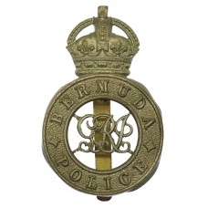Bermuda Police White Metal Cap Badge (c.1911-1936)