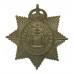 British Honduras Police White Metal Cap Badge - King's Crown