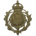 British Colonial Police Helmet Plate - King's Crown