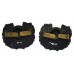 Pair of Royal Marines WW2 Plastic Economy Collar Badges
