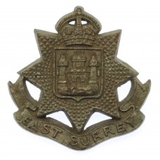 East Surrey Regiment WW2 Plastic Economy Cap Badge