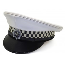 Metropolitan Police Traffic Officer's White Peaked Cap 